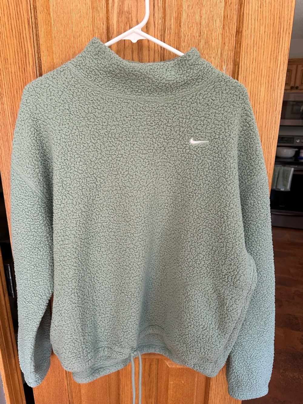 Women’s Nike Sage Green Sherpa Crew Pullover
